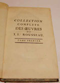 Rousseau Collection complète 1782